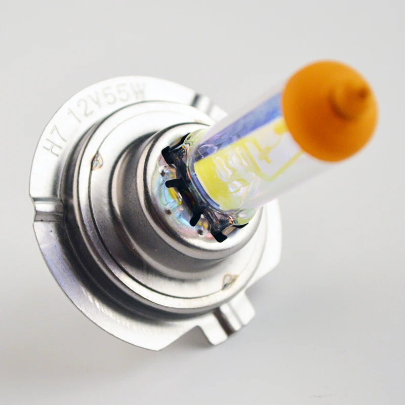 Flytop 2xrainbow (ION) синие галогенные лампы H7 12V55W 3700 K золотой желтый свет 1700Lm