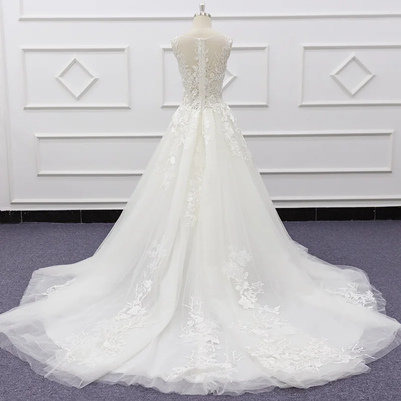 Eslieb свадебное платье deadings Жемчуг V образным вырезом Vestidos de novia Винтаж кружево свадебное платье с открытой спиной 5806