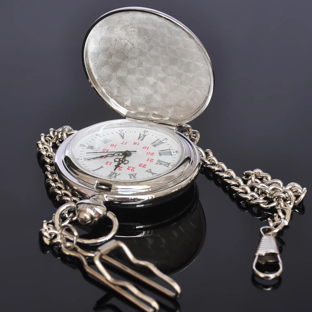 Роскошный Серебряный Зеркальный шкаф Мужские Аналоговые Кварцевые Римскими