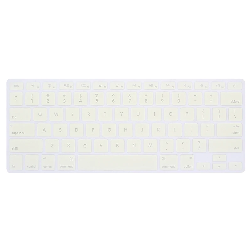 Cream white For A193 Для нового Macbook Air 13 крышка клавиатуры прозрачный цвет Защита клавиатуры ноутбука для Macbook Air 13 мягкая кожа Наклейка A1932 - Цвет: Cream white For A193