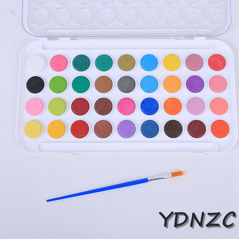 YDNZC Профессиональный превосходный портативный однотонный набор акварельных