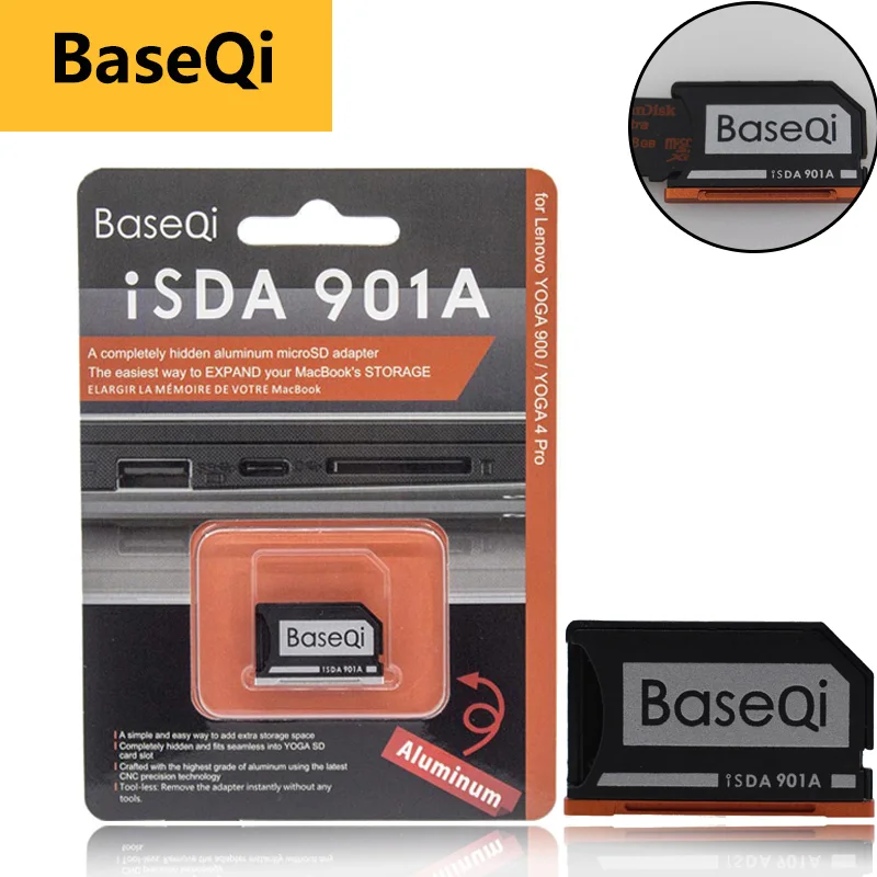 Оригинальная алюминиевая карта памяти BaseQi Minidrive 901A адаптер для Lenovo yoga 900 и 710