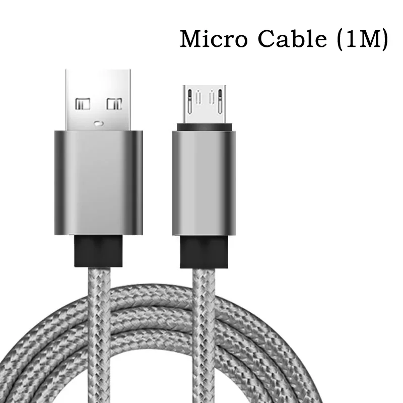 1M Micro Cable Автомобильное зарядное устройство с цифровым дисплеем 2.1A двухпортовый USB адаптер для iPhone samsung S10e Xiaomi 9 Go huawei P30 USB зарядка для телефона - Тип штекера: 1M Micro Cable