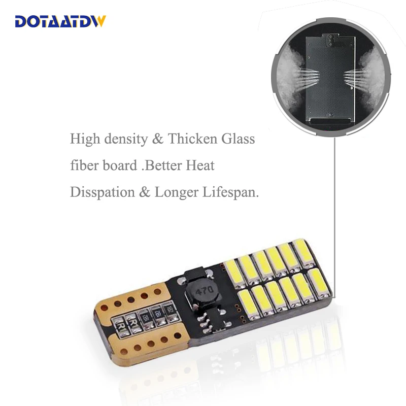 2x Canbus автомобиль клин светильник W5W T10 светодиодный 4014 SMD авто лампы ксеноновые