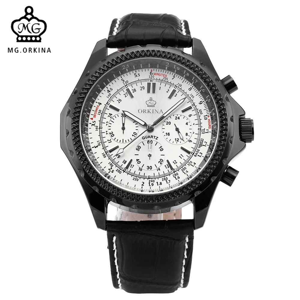 

ORKINA Male Outdoor Sport Watch Japan Movement Quartz Wristwatch for Men Stopwatch Chronograph Function relogio esportivo