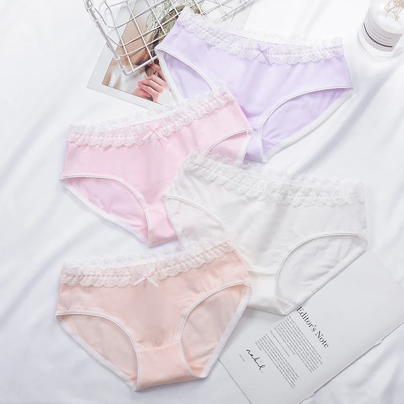 4 шт. женские трусики из чесаного хлопка нижнее белье для девочек шорты Бесшовные