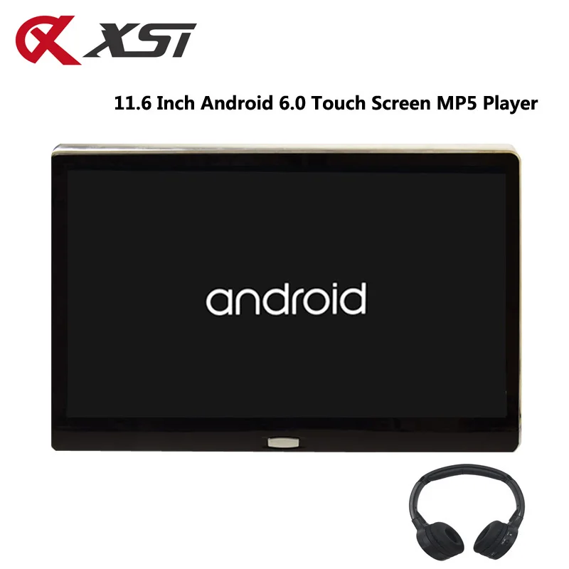 XST 11 6 дюймов Android 0 Автомобильный подголовник монитор HD 1080P видео MP5 IPS сенсорный
