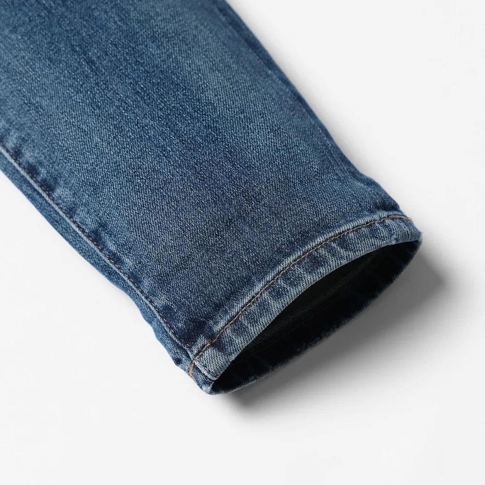 SIMWOOD 2019 Брендовые мужские джинсы модные Ripped Dark Wash Slim Fit джинсовые брюки плюс