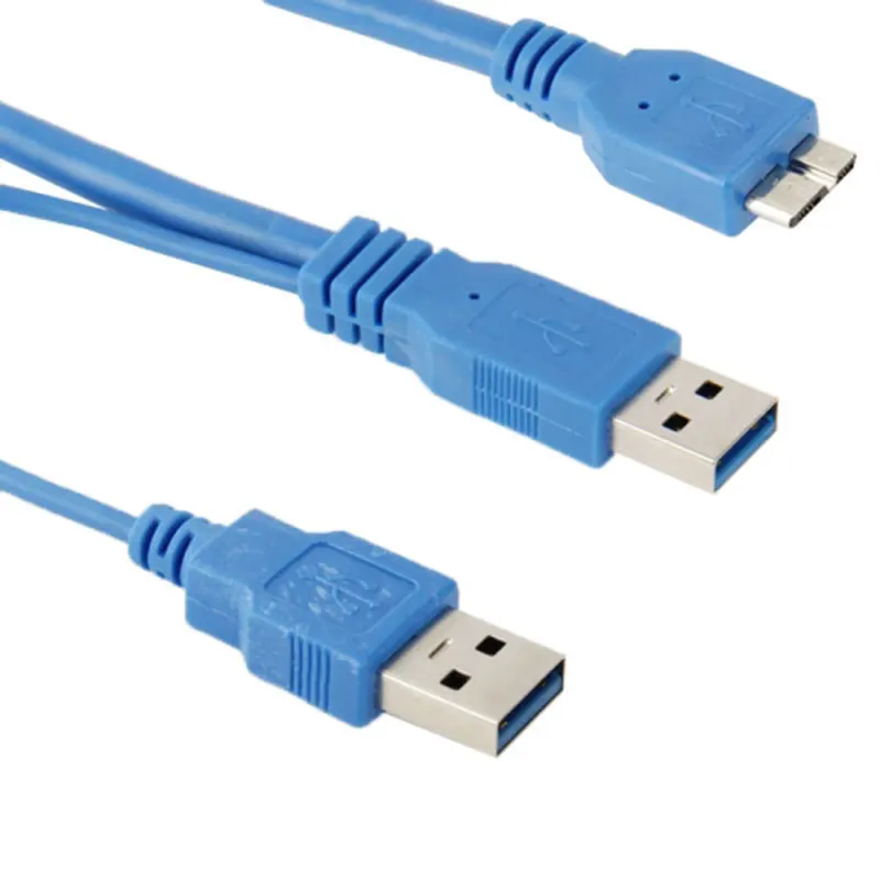 50 см двойной USB 3 0 A к Micro-B Y кабель для samsung Galaxy Note III N9000 компьютерный | Компьютеры и
