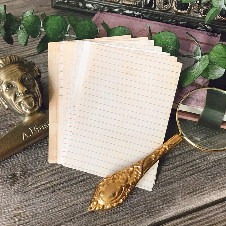 8 листов/упаковка ретро-сетка/линия винтажная этикетка ручная учётная запись