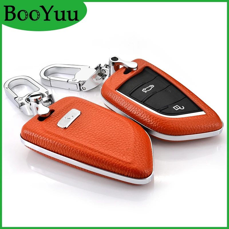 BooYuu кожаный верхний слой новый дизайн дистанционный ключ для автомобиля чехол