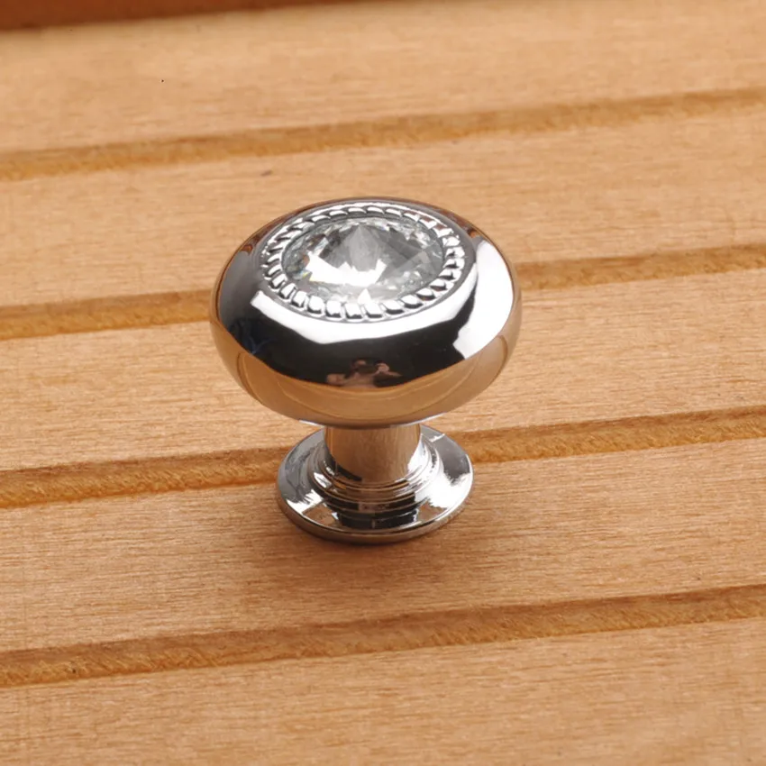 24 мм стразы ящик для обуви маленькие ручки Серебристый Хром комод Современная