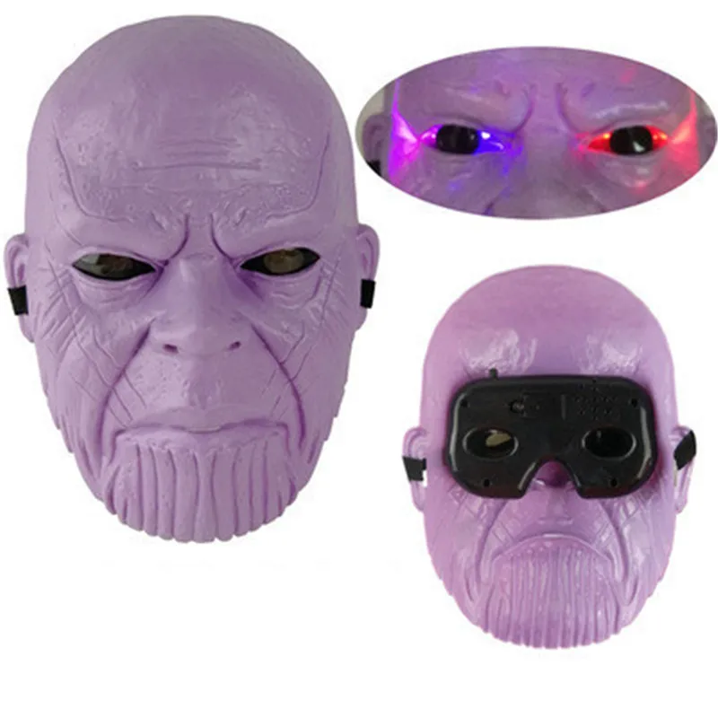 light Thanos Marvel Мстители 3 Возраст Альтрона Халка черная Widow Vision Ultron Железный человек Капитан Америка Фигурки Модель игрушки - Цвет: light Thanos