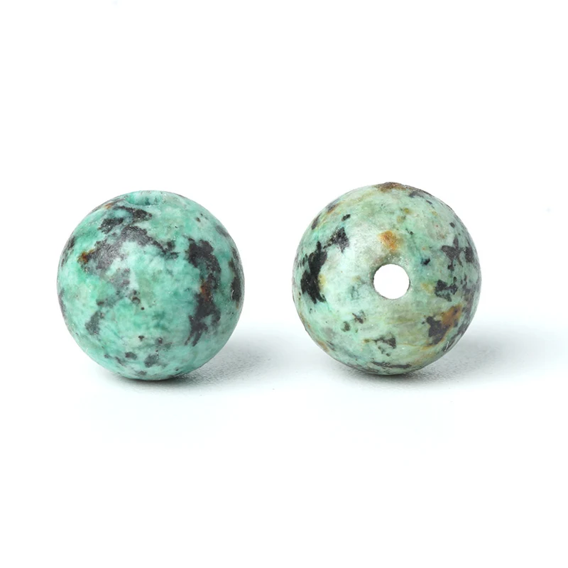 Бусины TopGoods из натурального драгоценного камня Зеленый Африканский Бирюзовый