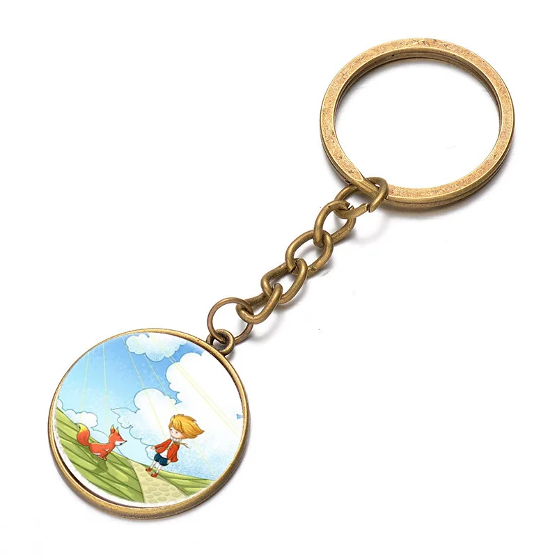 Style 12 SIAN Classic Le Petit брелок принц планета Маленький принц лиса с феей роз сказка креативный узор кулон брелок детские ювелирные изделия - Цвет: Style 12