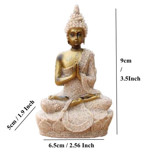 Buddha 12137 VILEAD 11 стиль природный песчаник статуя Будды таиландский Будда Статуэтка Индус фэншуй скульптура медитация миниатюрный домашний декор - Цвет: Buddha 12137