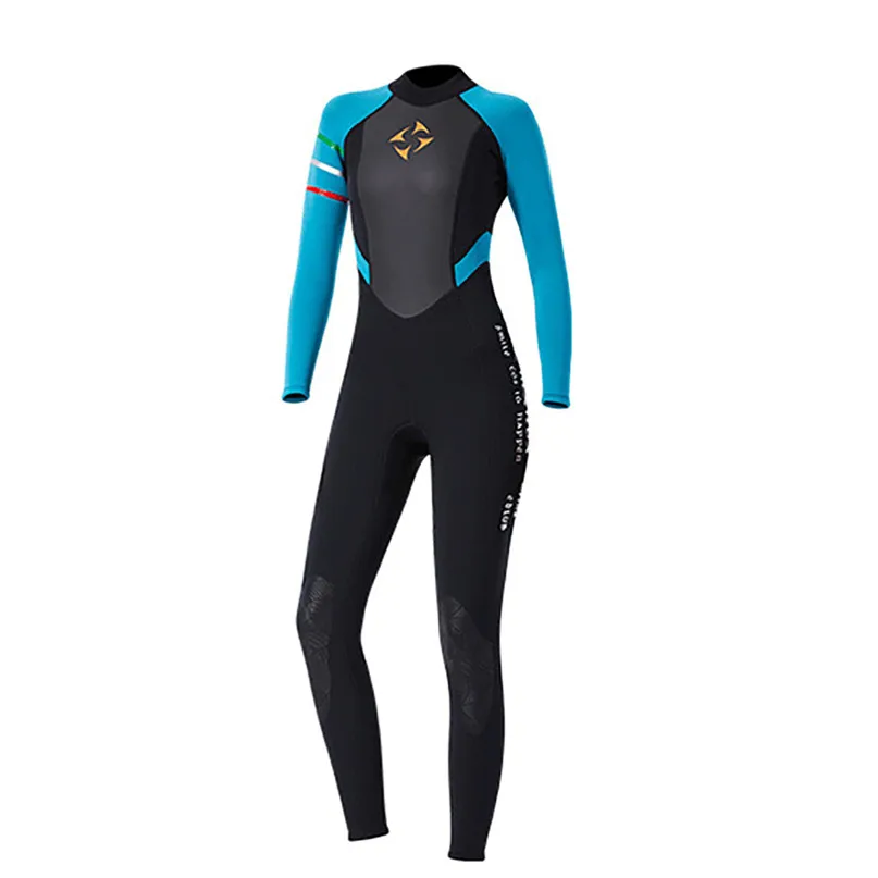 Гидрокостюмы для женщин 3 мм гидрокостюм дайвинга Цельный купальник серфинга