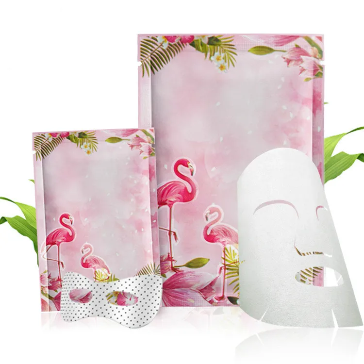 

100pcs Pink Flamingo Color Aluminum Foil Heat Seal Bag Cosmetic Food Coffee Tea Candy Packaging Bags Party Favors Gift Pocket