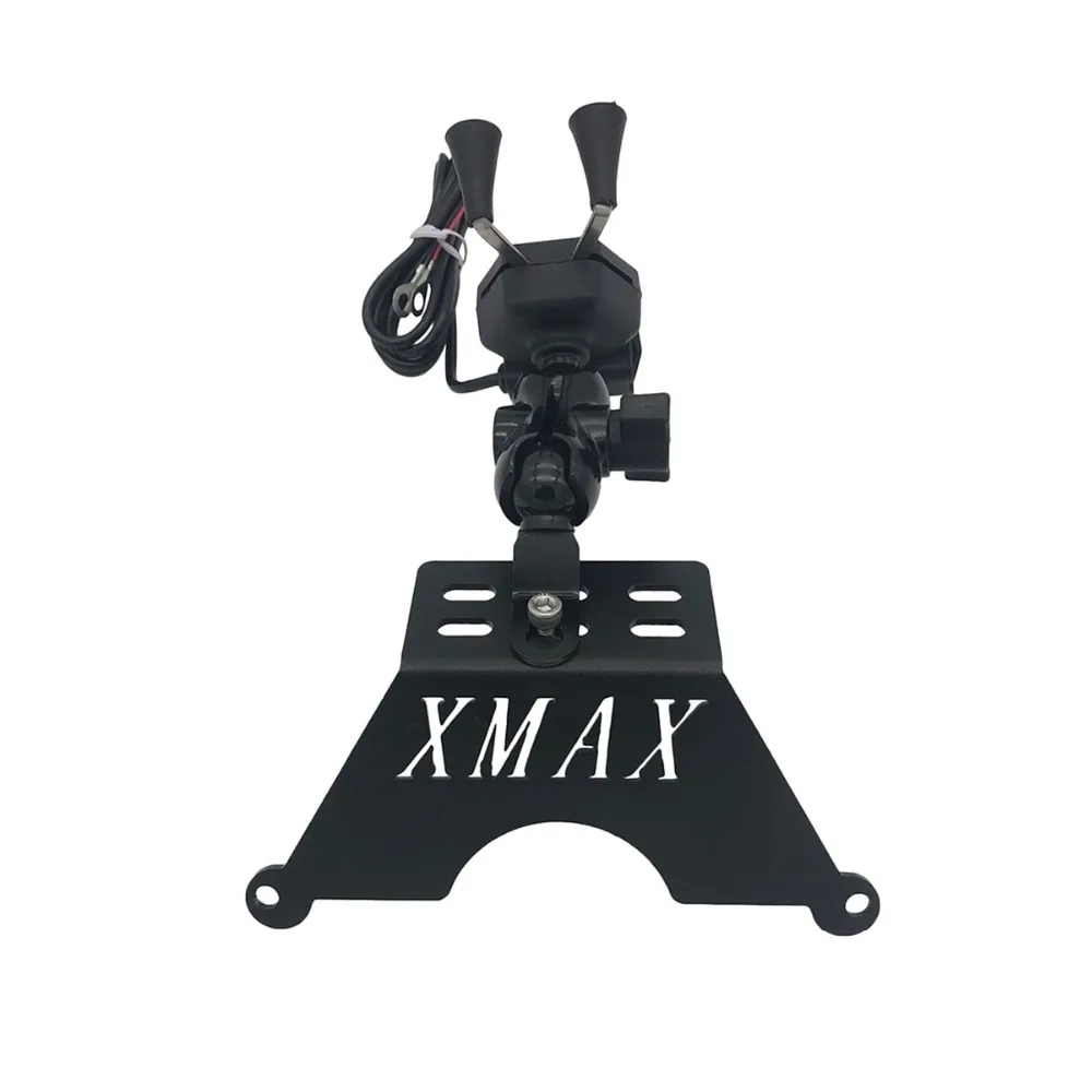 Мотоцикл XMAX300 400 125 250- телефон usb-стойка держатель велосипед для крепления мобильного телефона на велосипед телефон 3,5-6 дюймов gps Кронштейн Пластины Для Yamaha