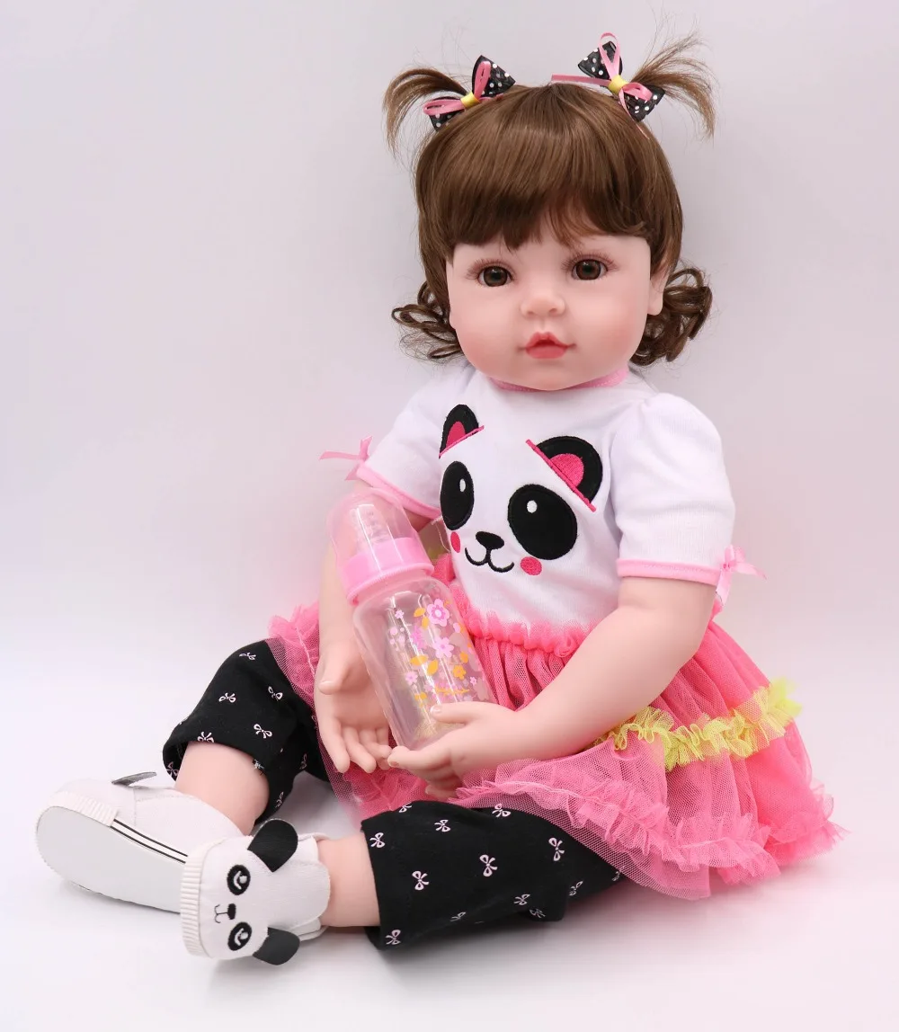 Кукла реборн Спящая 23 дюйма красивая новорожденная принцесса Очаровательная