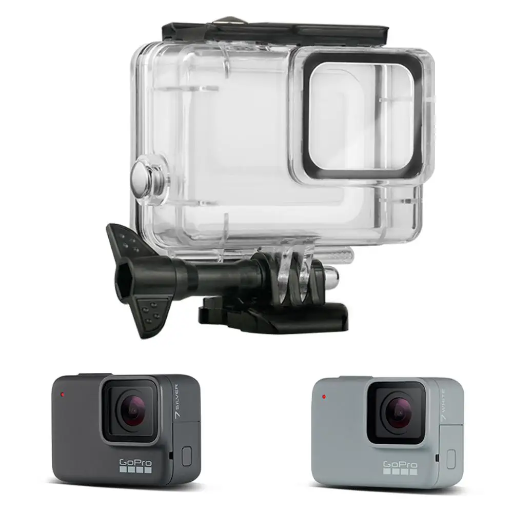 Водонепроницаемый корпус Yiwa 21 в 1 30 м защитный чехол для GoPro HERO7 белый серебристый