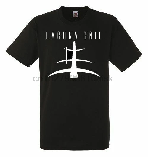 LACUNA COIL LOGO черная футболка мужская рубашка рок-группа | Мужская одежда