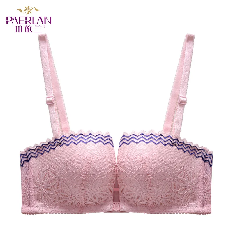 pink PAERLAN бесшовные 1/2 чашки нижнее белье удобные пуш-ап высокие бюстгальтеры Новая мода Сексуальное белье - Цвет: pink
