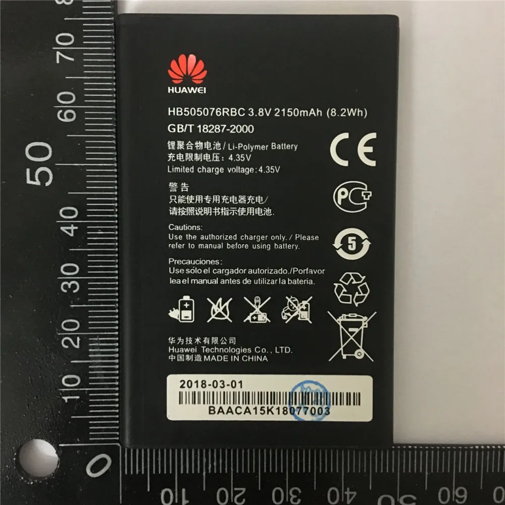 Фото Riginal батарея HB505076RBC литий ионный аккумулятор для телефона Huawei G606 G610 G610S G700 G710 G716 A199