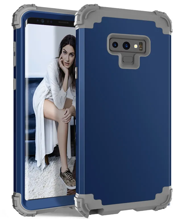grey nvvy Роскошный ударопрочный армированный чехол для телефона для Samsung Galaxy S8 S9 Plus S Note 9 8 щит задняя крышка чехол Coque capinha для Note9 Etui - Цвет: grey nvvy