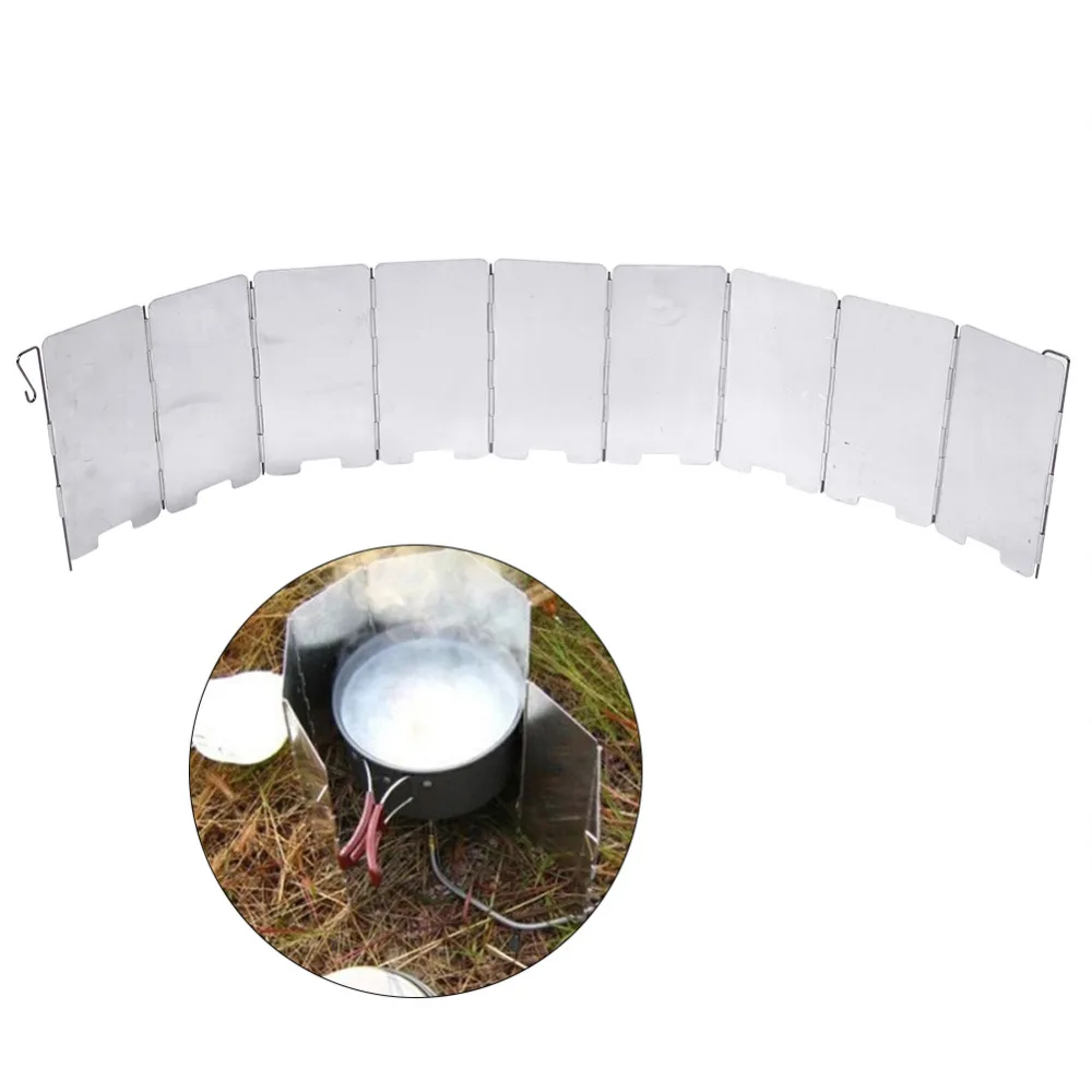 9 тарелок ветрозащитные отражатели складные экраны для кемпинга приготовления