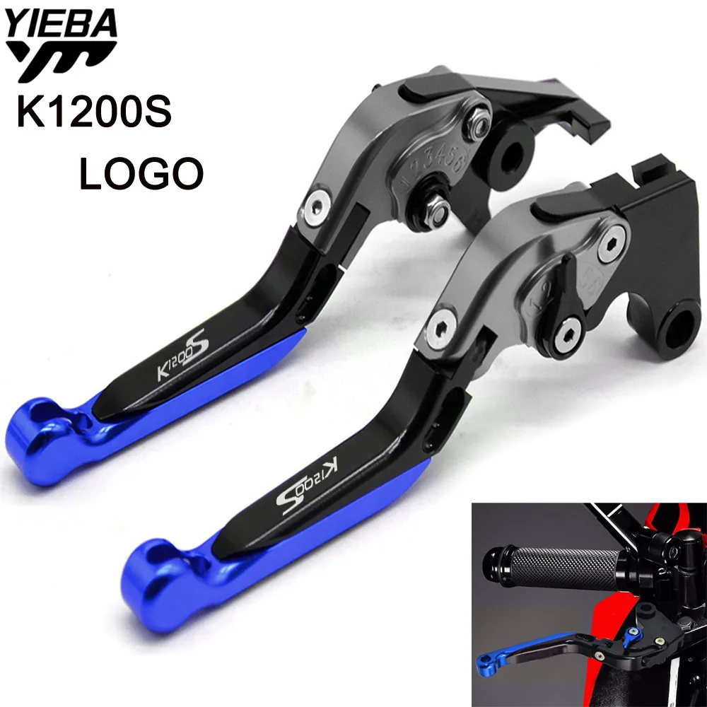 

Motorcycle Brake Handle Adjustable Folding Brake Clutch Levers For BMW K1200S K 1200 S K1200 S K 1200S 2004 2005 2006 2007 2008