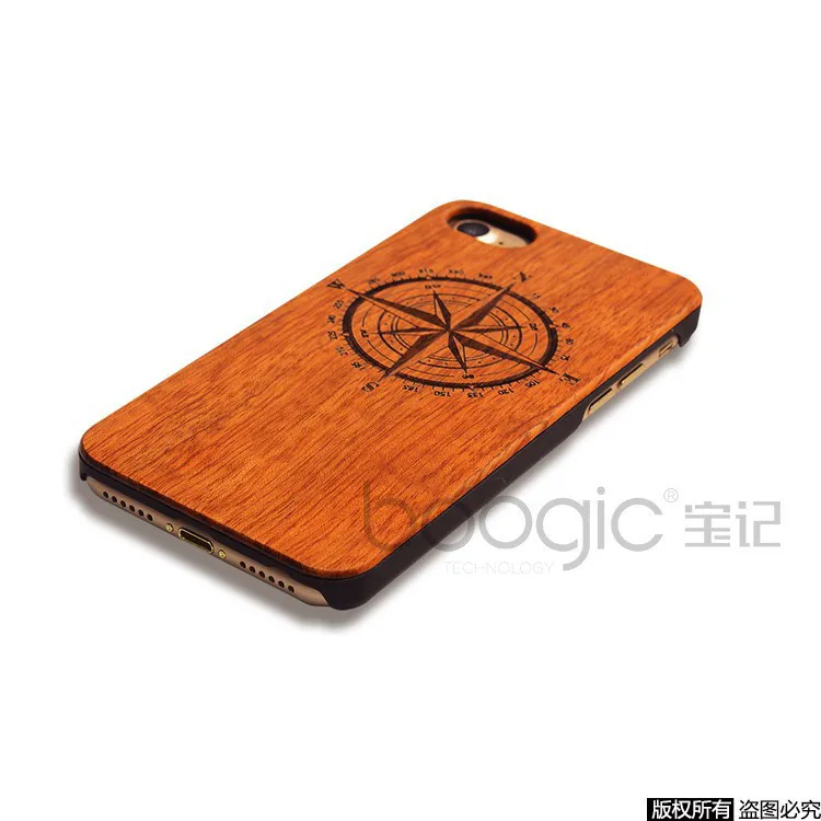 Натуральный брендовый Деревянный чехол для телефона для iPhone 5, 5S, 6, 6 S, 6 Plus, 7, 7 Plus, деревянный резной противоударный защитный чехол