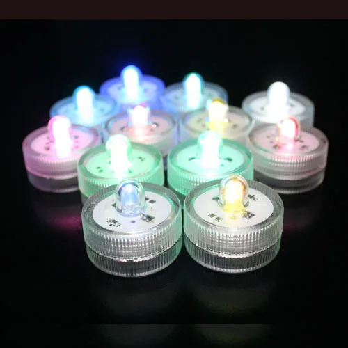 

2016 New Sale Wedding Decoration Wedding Souvenir free Shipping Button Battery Operated Floralyte Tea Submersible Led Light
