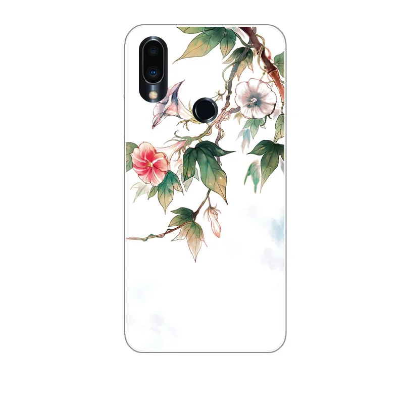 Meizu note 9 Case Silicon Colorful petals Painting Soft TPU Back Cover for note9 Phone shell Coque Funda |