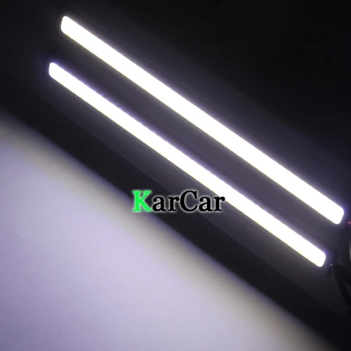 1 пара ультратонких 12 Вт COB Chip 80 LED Автомобильные дневные фары противотуманные