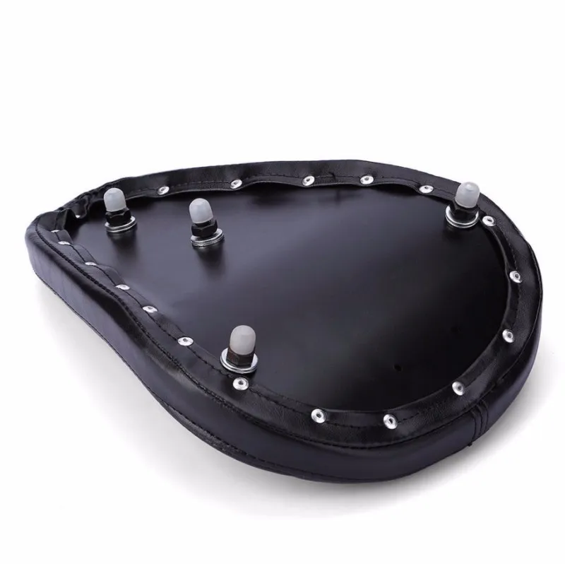 Роликовый кожаный кронштейн для сиденья водителя Harley Chopper Bobber Blcak |