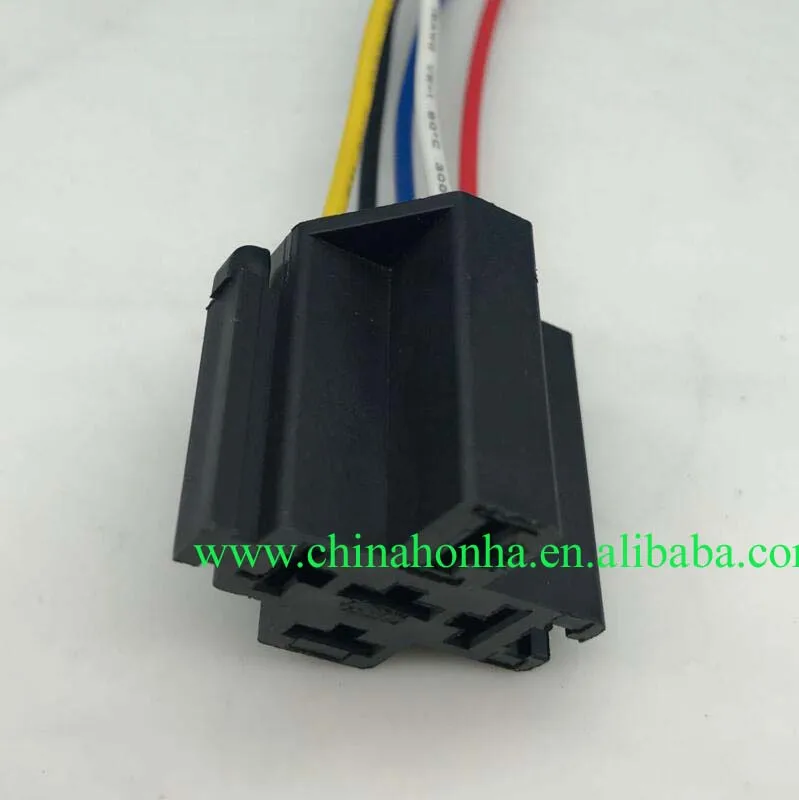 

5/10/20/50 pcs/lots Car-styling 5 Pin Cable Wire Relay Socket Connector wire harness DC 12V for Auto Car Marc3