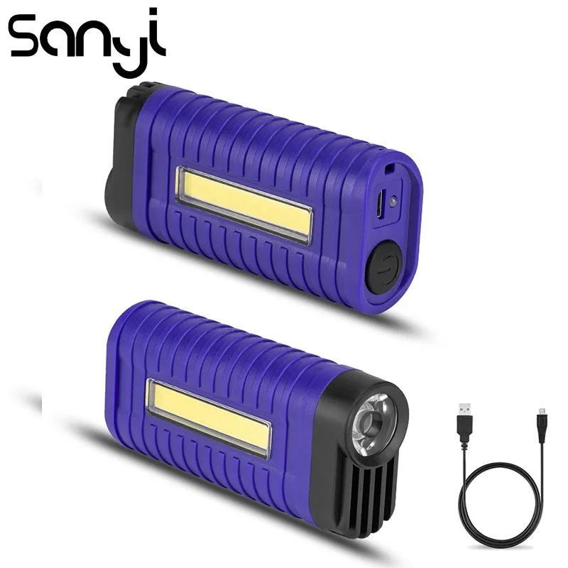 Портативный фонарь SANYI 2 режима 3800 люмен USB перезаряжаемый встроенный аккумулятор