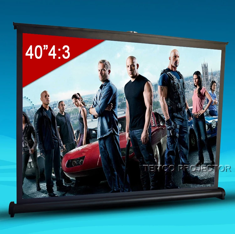 Переносная занавеска из белого пластика дизайнерский экран 40 дюймов 4:3 для