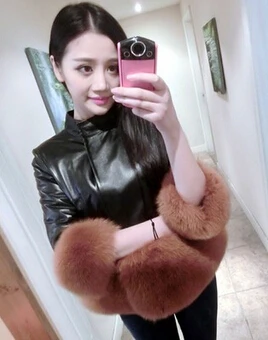 2016 Бесплатная доставка пальто из искусственного меха Новая модная Элегантная