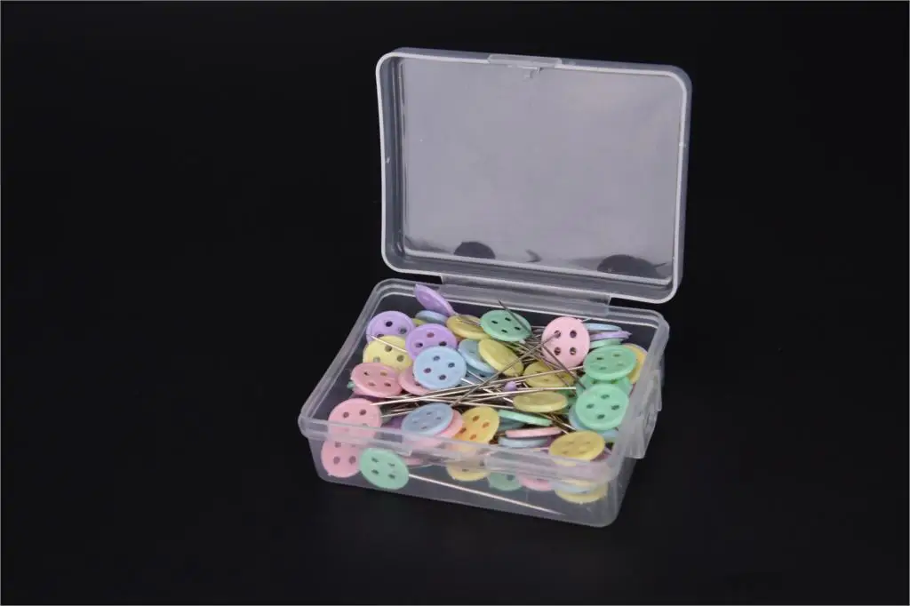 100 pcs 1x0.65x50mm 50/100/480 шт Pearl Иглы Круглая голова одёжная булавка швейные булавки украшения Diy принадлежности для шитья - Цвет: 100 pcs 1x0.65x50mm