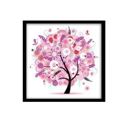 autumn 30x30cm 1 шт. Алмазная вышивка четыре сезона деревья картина 3d diy алмазная живопись рукоделие Алмазная вышивка крестиком домашний Декор подарок - Цвет: autumn 30x30cm