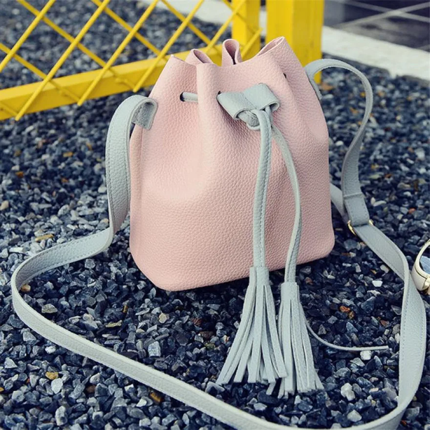 MOLAVE сумки женские твердые для Для женщин ведро новой сумка Ленточки Drawstring