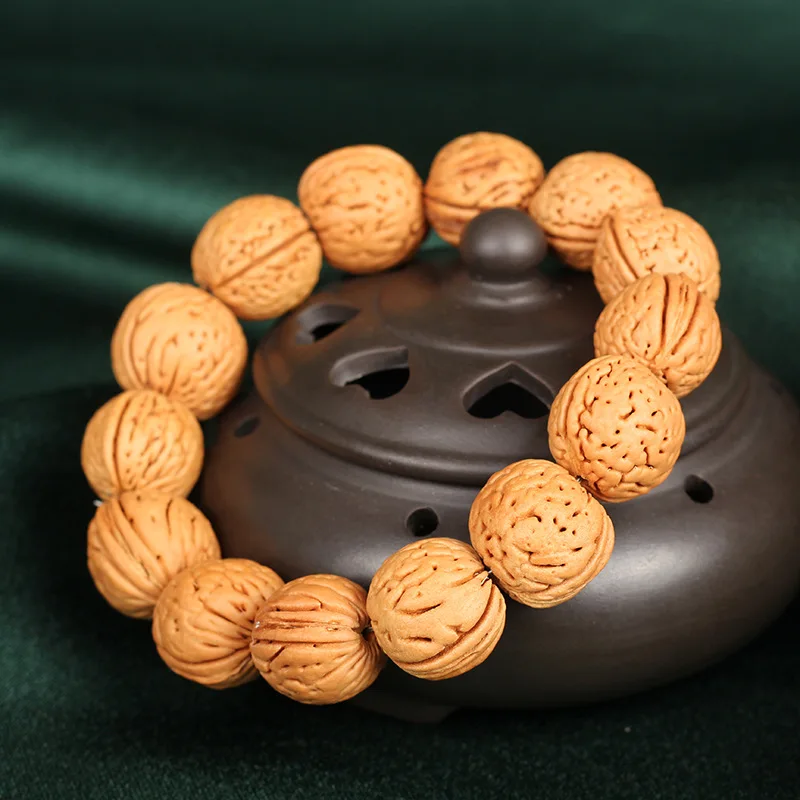 Натуральный верность Mountain Дракон орех 20 мм beaed браслет Lucky Charm Будда дзен Для