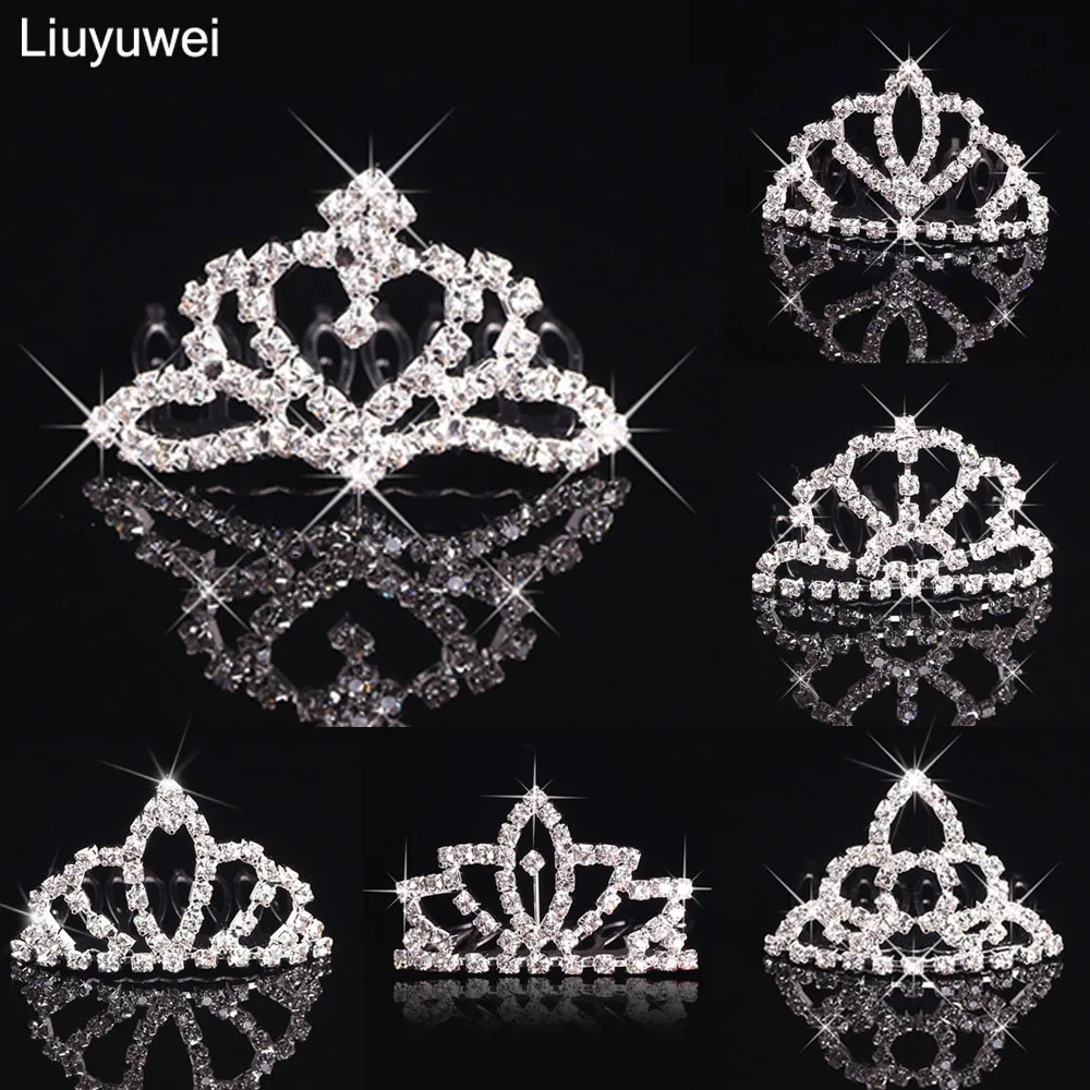 Свадебные аксессуары для волос тиары и короны принцессы девочек подружки