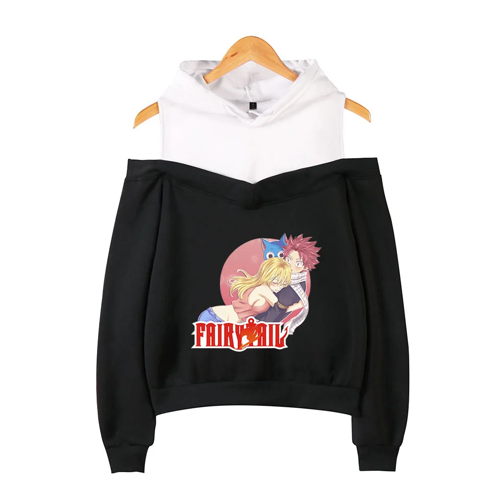Аниме Fairy Tail худи для женщин с длинными рукавами в стиле пэчворк открытыми