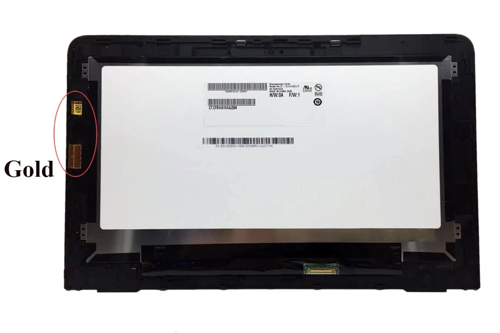 ЖК-кодирующий преобразователь сенсорного экрана в сборе с рамкой для HP Pavilion x360