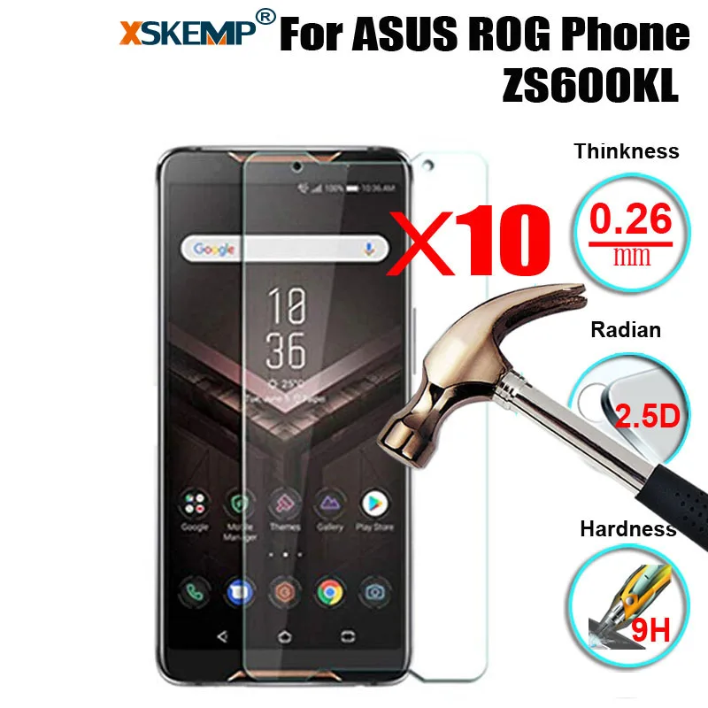 10 шт. оптовая продажа оригинальное закаленное стекло для защиты экрана ASUS ROG Phone