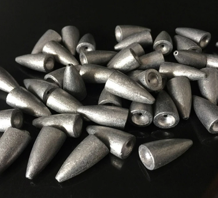 5 упаковок/партия рыболовный грузик из свинца приманки пули червь свинцовый