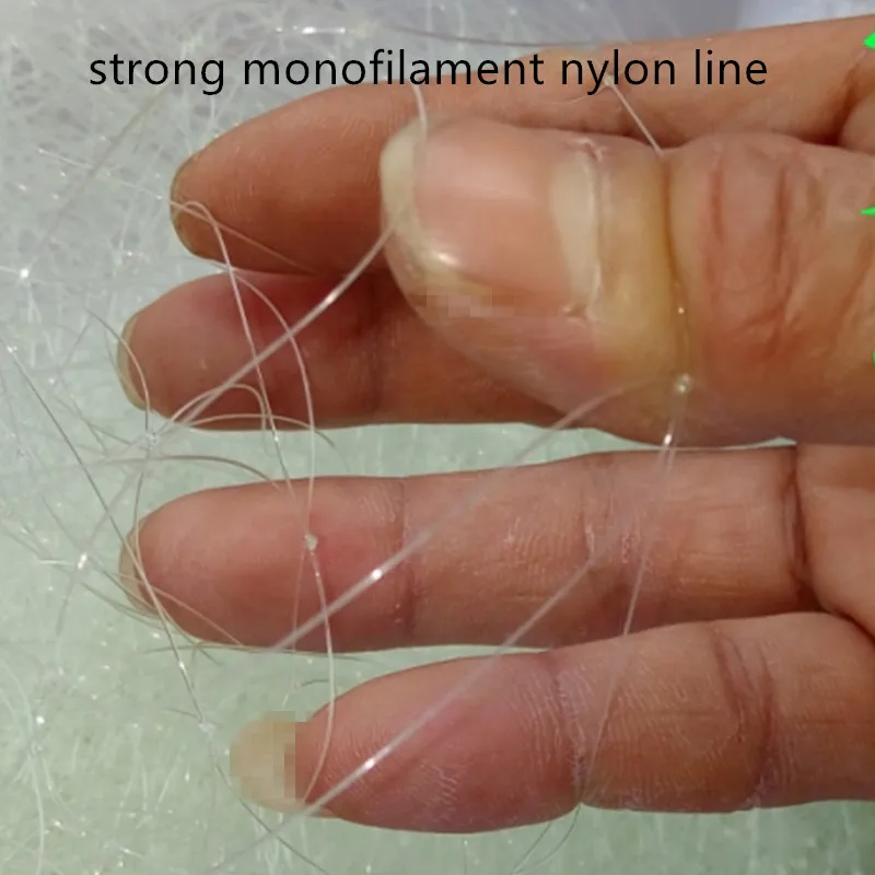 Strong Semi-Finished Fishing Net Twine 0.3mm Monofilament Nylon Line Gillnet Network Fish China Outdoor Supplies | Спорт и